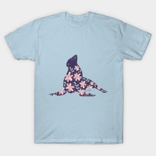 Floral Seal - muted cool colors T-Shirt